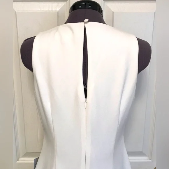 NWT Harper Rose Sequin Hem Embellished Sheath Dress White - Picture 10 of 16